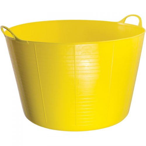 yellow plastic bucket