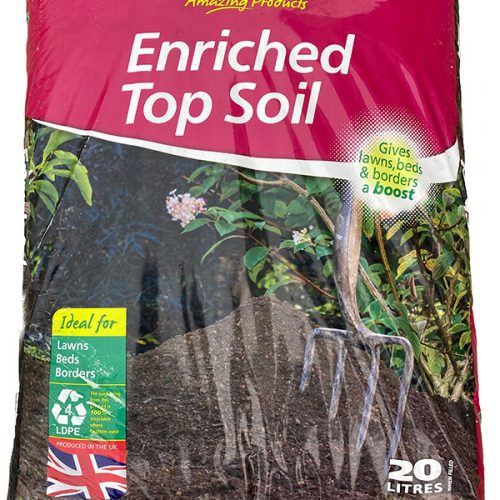 20 litre bag of enriched topsoil