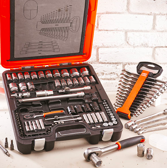 Bahco 106 piece socket and spanner set